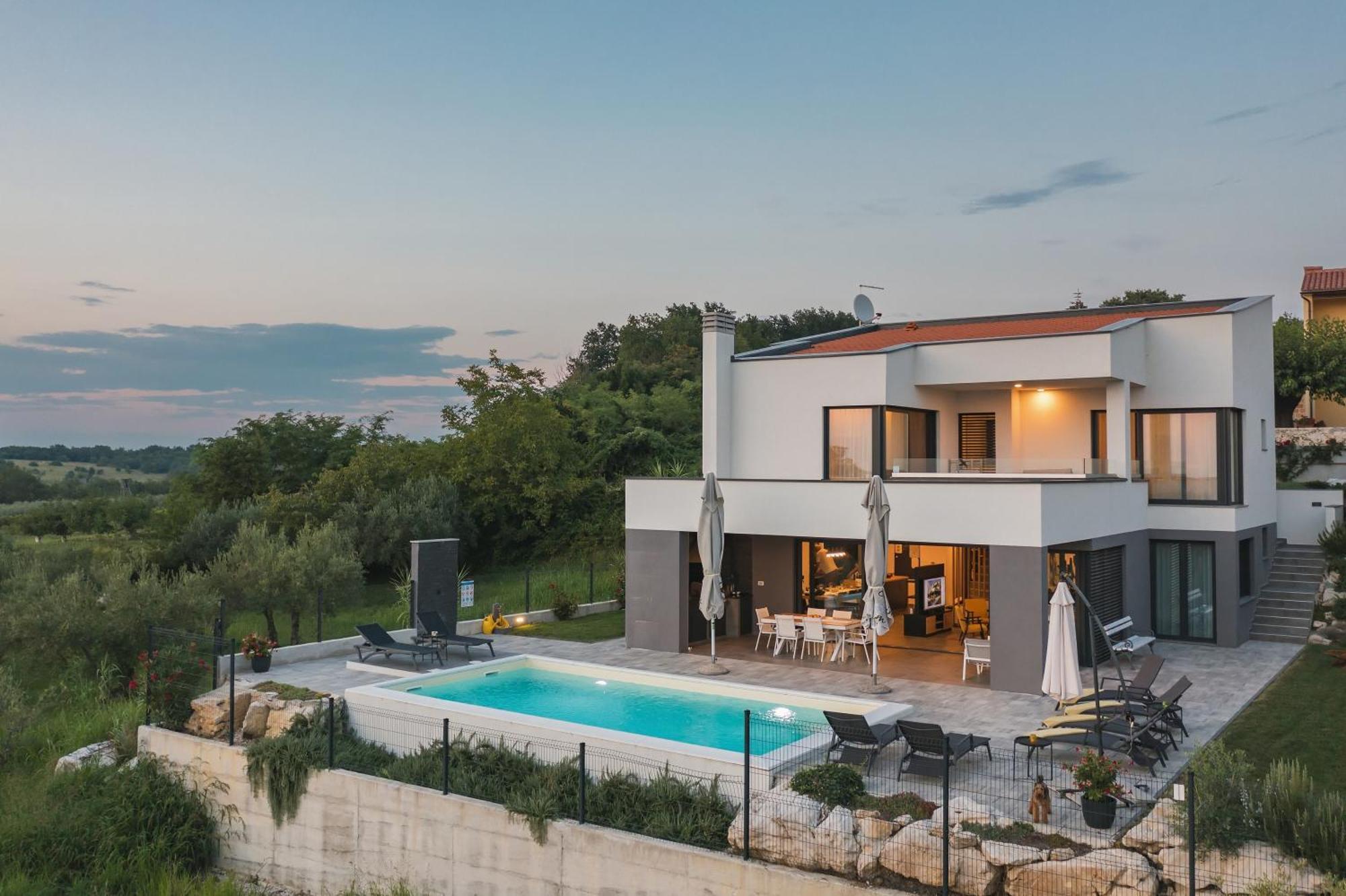 Villa Boiky - Private Pool And Amazing Sea View, Istria Materada Екстериор снимка