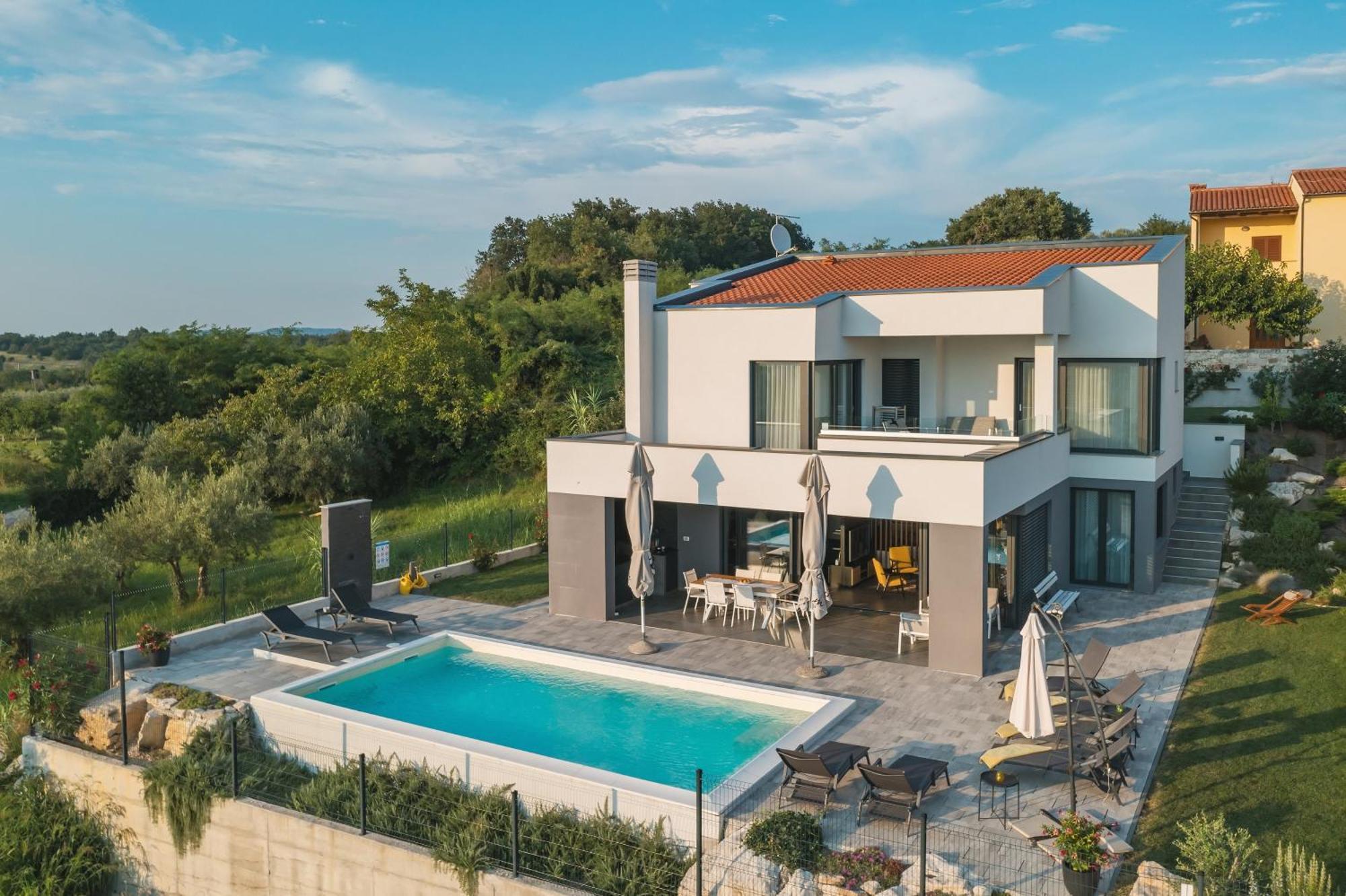 Villa Boiky - Private Pool And Amazing Sea View, Istria Materada Екстериор снимка