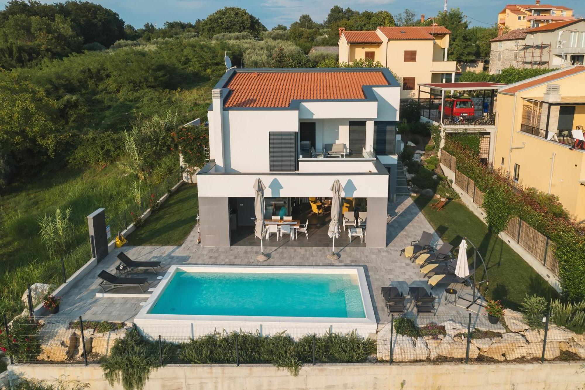Villa Boiky - Private Pool And Amazing Sea View, Istria Materada Екстериор снимка