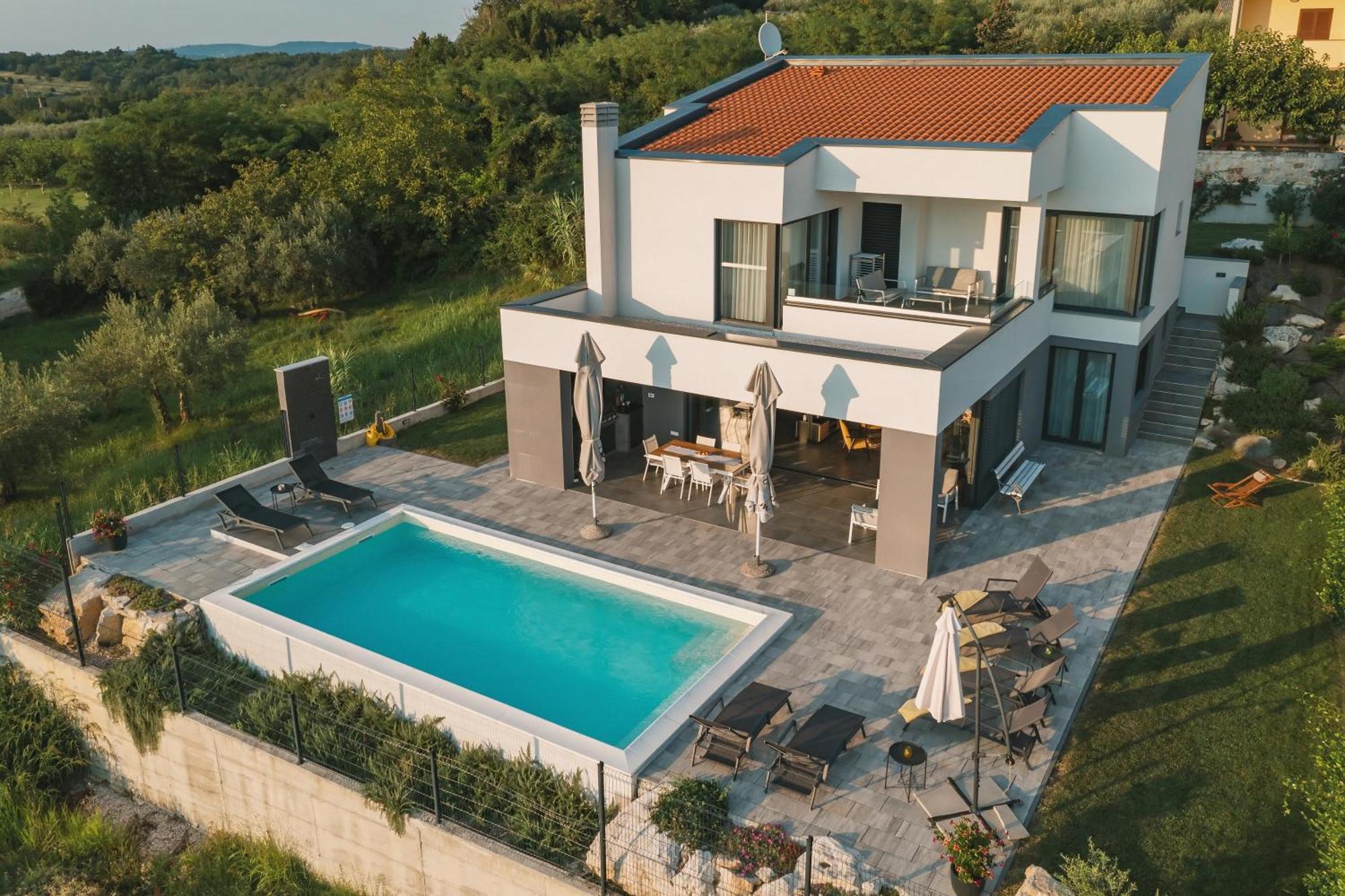 Villa Boiky - Private Pool And Amazing Sea View, Istria Materada Екстериор снимка