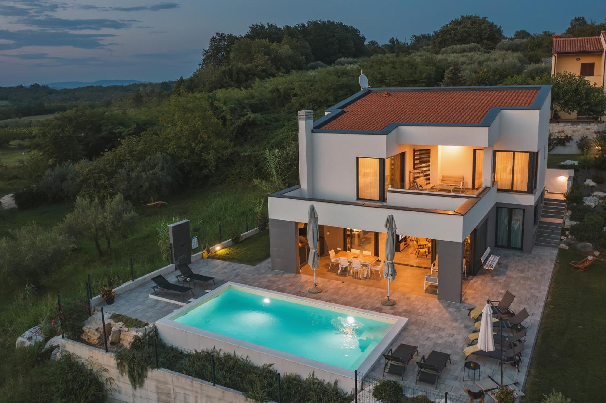 Villa Boiky - Private Pool And Amazing Sea View, Istria Materada Екстериор снимка